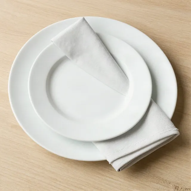 Bajo plato 31 cm de porcelana blanca