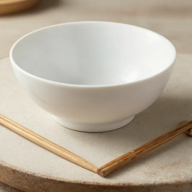 Bowl ramen 20 cm de porcelana blanca